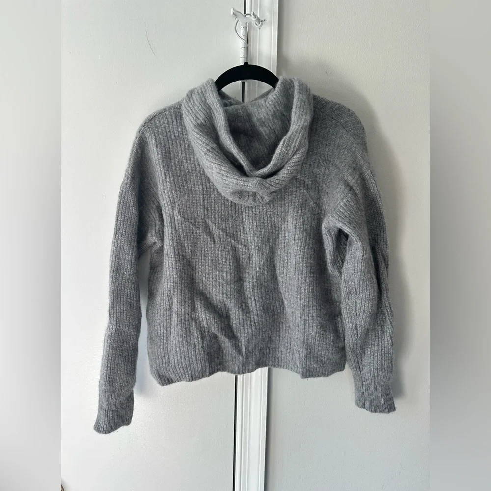Quince Mongolian Cashmere Fisherman Pullover Hoodie 🩶 SIZE S